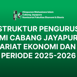 Struktur Pengurus HMI Cabang Jayapura Komisariat Ekonomi dan Bisnis Periode 2025-2026